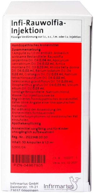Infi Rauwolfia Injektion 50 X 1 ml