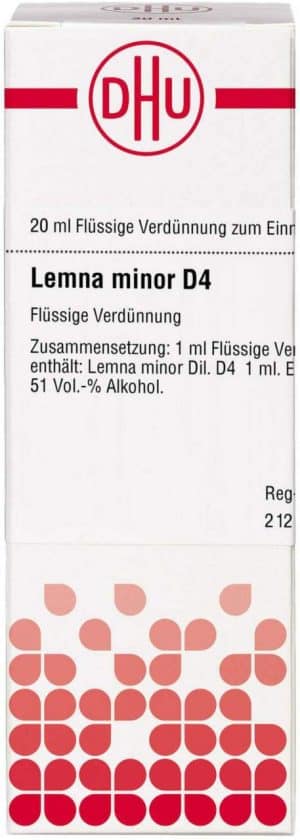 Lemna Minor D 4 Dilution 20 ml