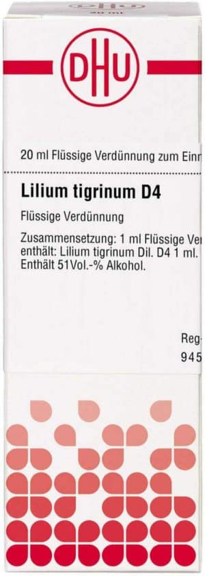 Lilium Tigrinum D 4 Dilution 20 ml
