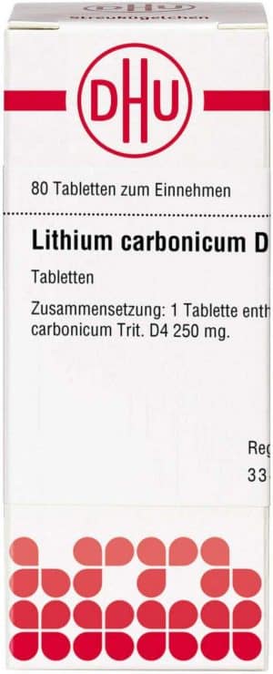 Lithium Carbonicum D 4 Tabletten 80 Stück