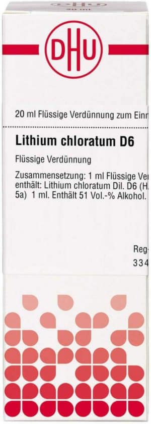 Lithium Chloratum D 6 Dilution 20 ml
