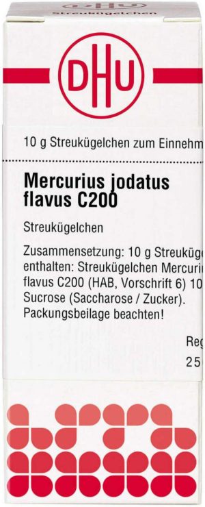 Mercurius Jodatus Flavus C 200 Globuli 10 G