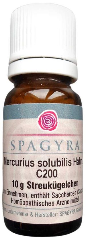 Mercurius Solubilis Hahnemanni C 200 Globuli 10 G