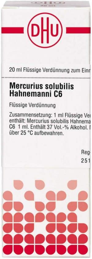 Mercurius Solubilis Hahnemanni C 6 Dilution 20 ml
