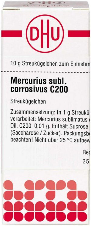 Mercurius Sublimatus Corrosivus C 200 Globuli 10 G