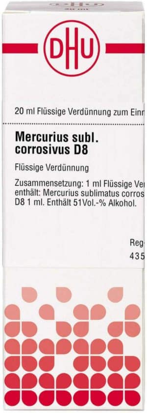 Mercurius Sublimatus Corrosivus D 8 Dilution 20 ml