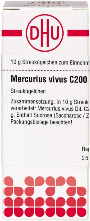 Mercurius Vivus C 200 Globuli 10 G