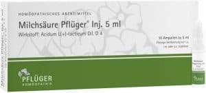 Milchsäure Pflüger Injektionslösung 10 X 5 ml Ampullen