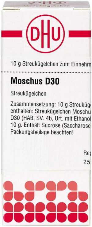 Moschus D 30 Globuli 10 G