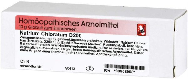 Natrium Chloratum D 200 Globuli 10 G