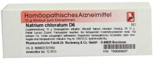 Natrium Chloratum D 6 Globuli