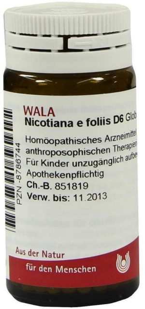 Nicotiana E Foliis D 6 Globuli 20 G