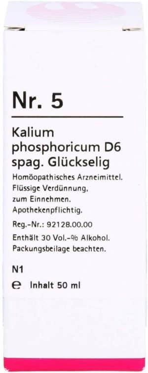 Nr.5 Kalium Phosphoricum D 6 Spag.Glückselig Tropfen 50 ml