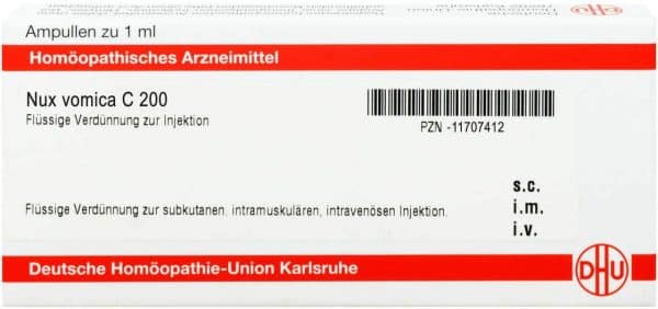 Nux Vomica C 200 Ampullen 8 X 1 ml