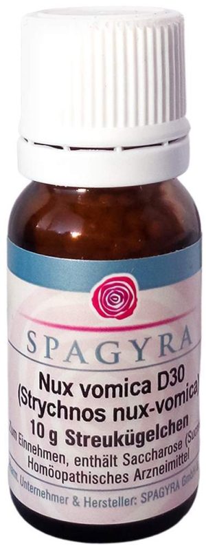 Nux Vomica D 30 Strychnos Nux-Vomica Globuli 10 G