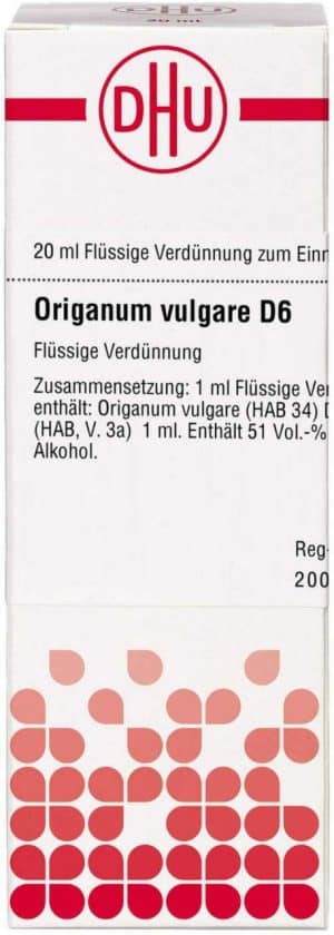 Origanum Vulgare D 6 Dilution 20 ml