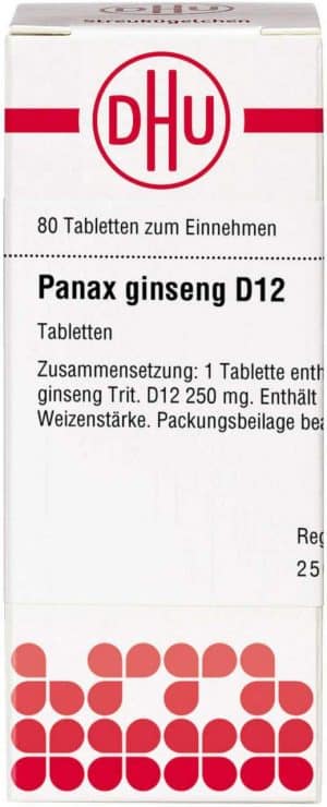 Panax Ginseng D 12 80 Tabletten