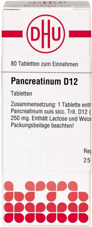Pancreatinum D 12 80 Tabletten