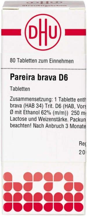 Pareira Brava D 6 Tabletten 80 Stück
