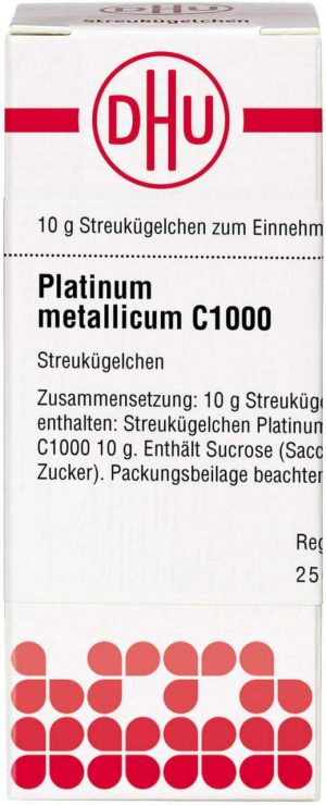 Platinum Metallicum C 1000 Globuli 10 G