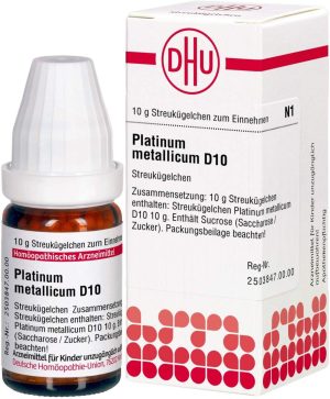 Platinum Metallicum D 10 Globuli 10 Gramm