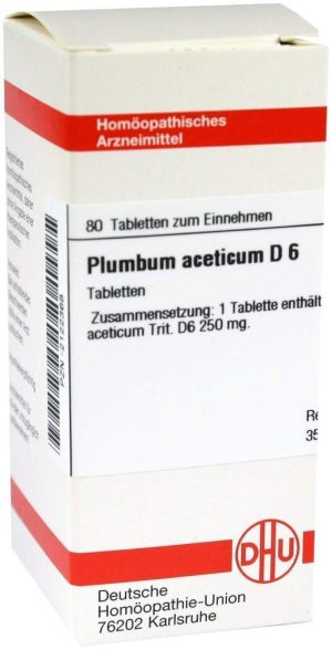 Plumbum Aceticum D6 80 Tabletten