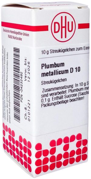 Plumbum Metallicum D 10 Globuli 10 G