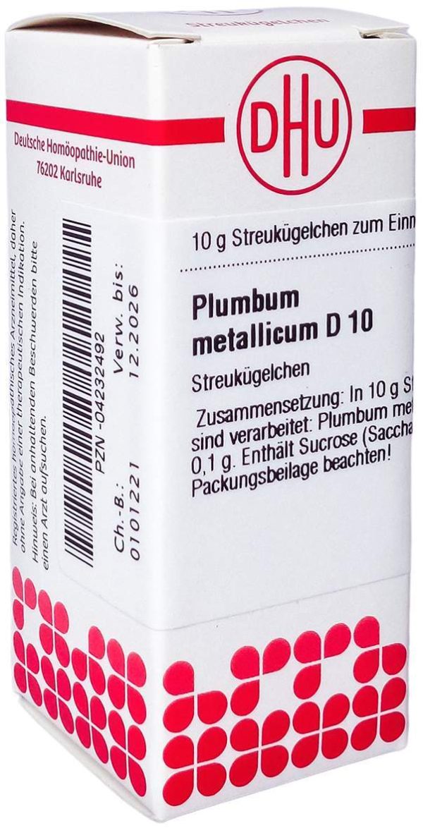 Plumbum Metallicum D 10 Globuli 10 G