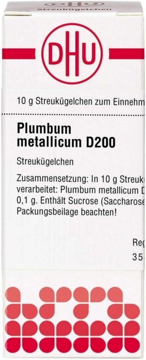 Plumbum Metallicum D 200 Globuli 10 G