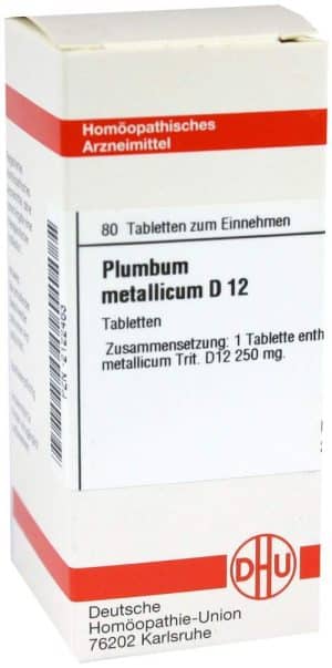 Plumbum Metallicum D12 Dhu 80 Tabletten