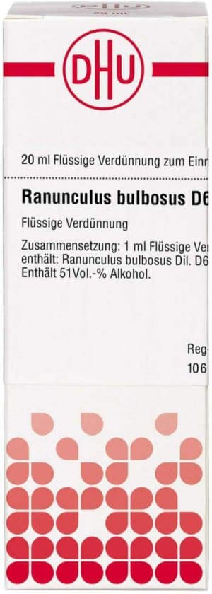 Ranunculus Bulbosus D 6 Dilution 20 ml