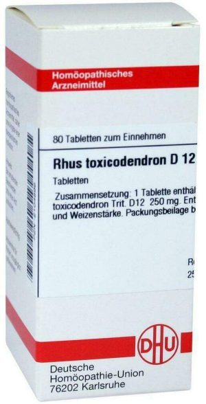 Rhus Toxicodendron D12 Dhu Tabletten  80  Tabletten