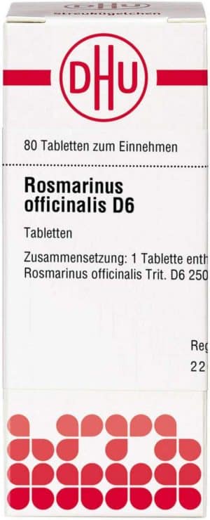 Rosmarinus Officinalis D 6 Tabletten 80 Stück