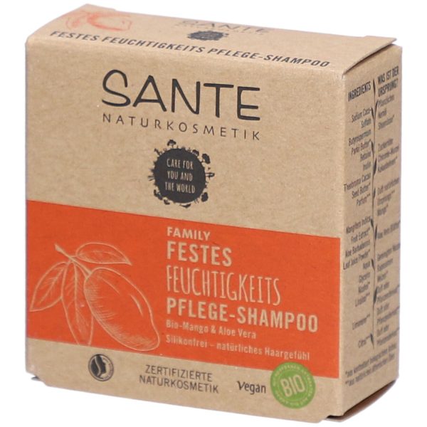 SANTE Festes Feuchtigkeits Pflege-Shampoo Bio-Mango & Aloe Vera
