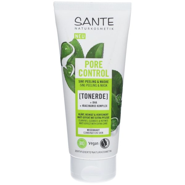 SANTE Naturkosmetik Pore Control 5in1 Peelin & Maske Tonerde