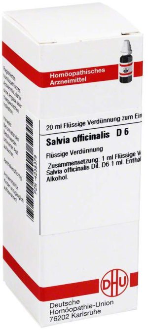 Salvia Officinalis D 6 Dilution