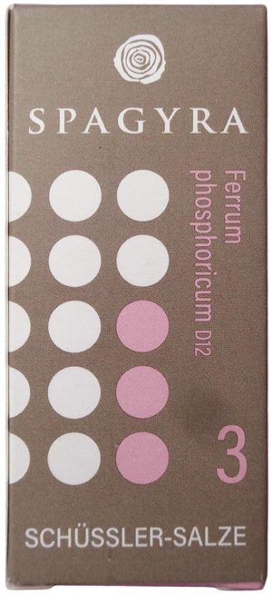 Schüssler Nr.3 Ferrum Phosphoricum D 12 Globuli 10 G