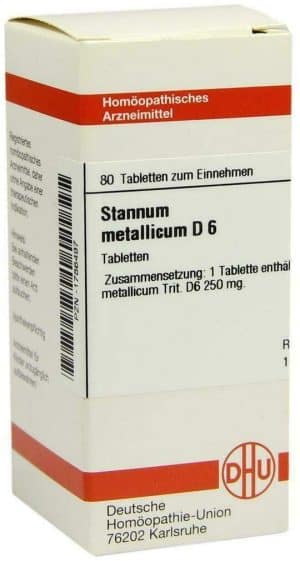 Stannum Metallicum D6 Dhu 80 Tabletten