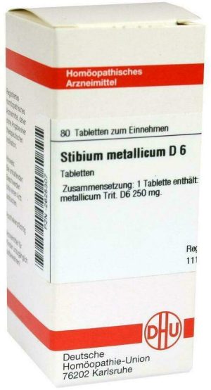 Stibium Metallicum D 6 80 Tabletten