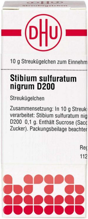 Stibium Sulfuratum Nigrum D 200 Globuli 10 G