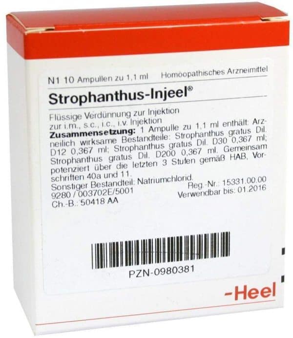 Strophanthus Injeel 10 Ampullen