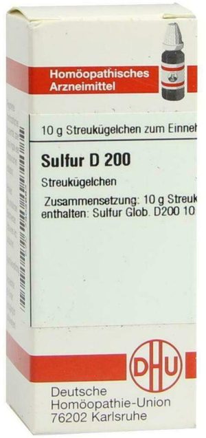 Sulfur D 200 10 G Globuli