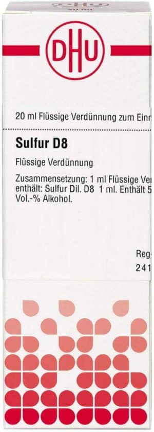 Sulfur D 8 Dilution 20 ml