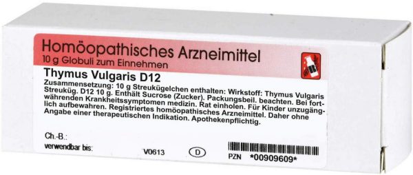 Thymus Vulgaris D 12 Globuli 10 G