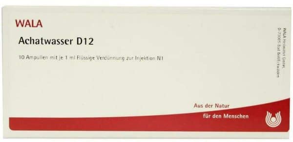 Wala Achatwasser D12 10 X 1 ml Ampullen