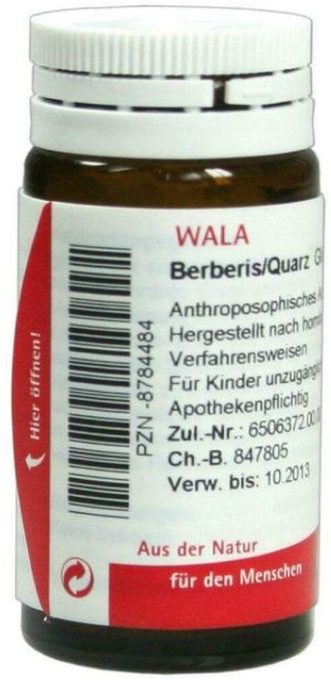 Wala Berberis Quarz 20 G Globuli
