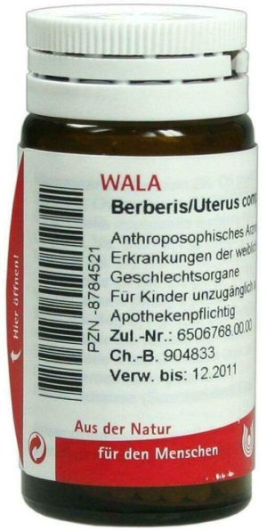 Wala Berberis Uterus Comp. 20 G Globuli