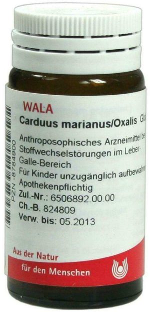 Wala Carduus Marianus Oxalis 20 G Globuli