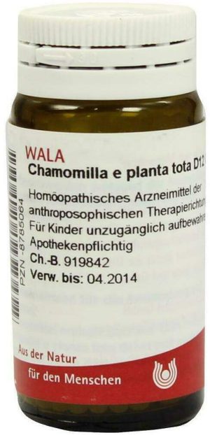 Wala Chamomilla E Planta Tota D12 20 G Globuli