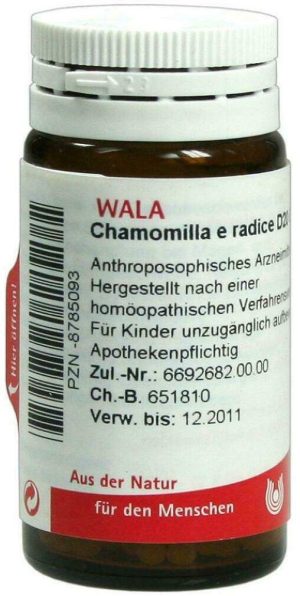 Wala Chamomilla E Radice D20 20 G Globuli